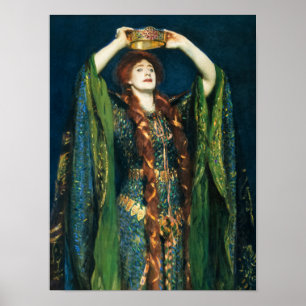 Poster Ellen Terry como Lady Macbeth por John Singer Sarg