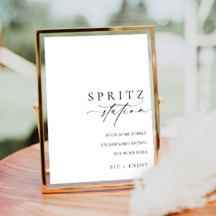 Poster Ellesmere Estação Mínima de Spritz Moderna