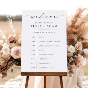 Poster Ellesmere Ordem de Eventos Bem-Vindo