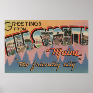 Póster Ellsworth, Maine - grandes cenas da letra
