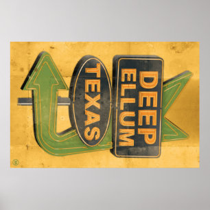 Poster Ellum profundo Texas