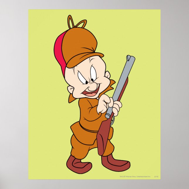 Póster ELMER FUDD™ pronto para bater (Frente)