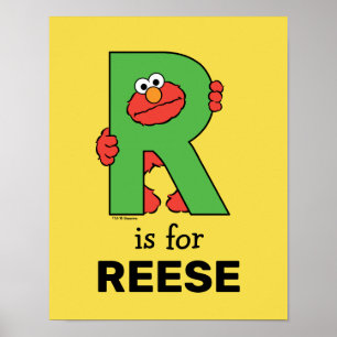 Poster Elmo Alfabeto R Verde
