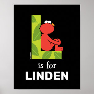 Poster Elmo Alphabet L Folha