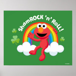 Poster Elmo Shamrock 'n' Roll Arco-íris