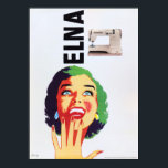 Poster ELNA Sewing Machine Vintage Pop art Publicidade<br><div class="desc">RESTAURADO! Reprodução de alta resolução,  Photoshop apontado para impressões nítidos,  retocado digital e restaurado para lágrimas,  manchas e elementos faltando. ELNA Sewing Machine Vintage Pop Advertising Poster.</div>