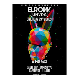 Póster Elrow Ibiza 2025 - [UNVRS] Poster