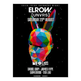 Póster Elrow Ibiza 2025 - [UNVRS] Poster
