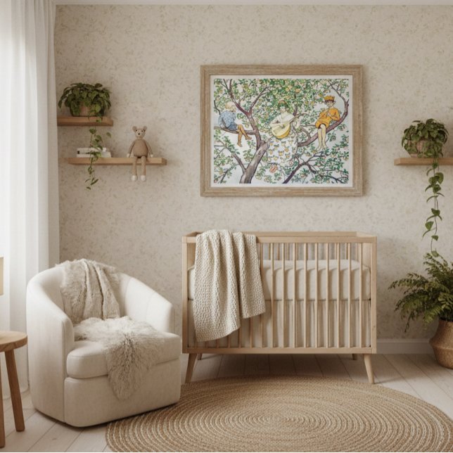 Poster Elsa Beskow Vintage Jardim Encantado  (Criador carregado)