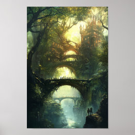 Poster Elven Citadel de Twilight - Castelo de Epic Fantas