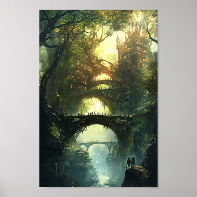 Poster Elven Citadel de Twilight - Castelo de Epic Fantas (Frente)