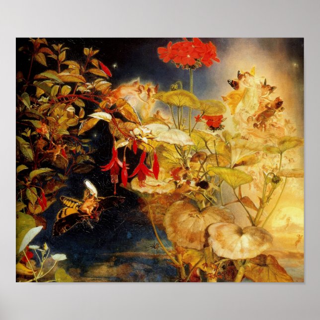 Póster "Elves and Fairies, Sonho de uma Noite de Verão" (Frente)