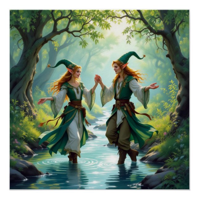 Póster Elves Dancing (Frente)