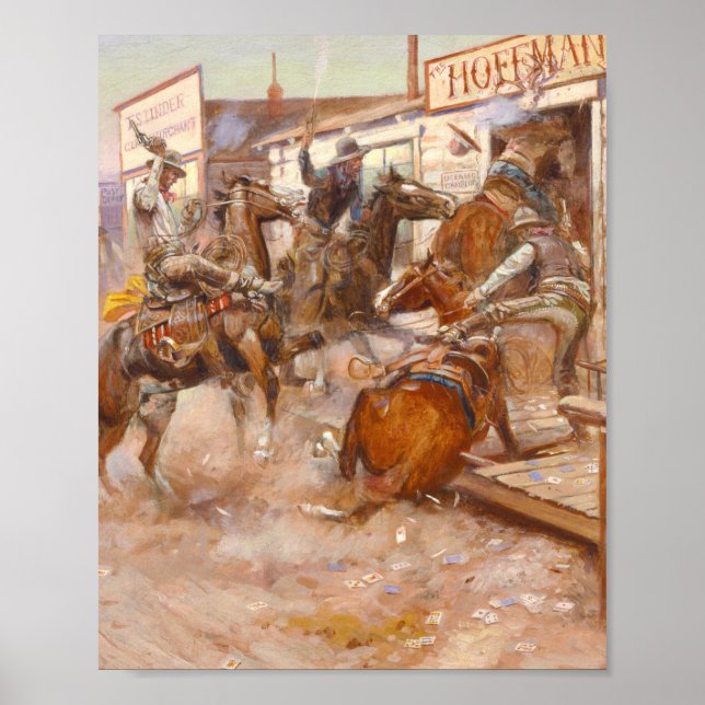 Poster Em 1909, Charles Marion Russell (Frente)