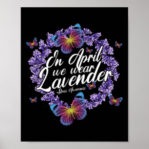 Poster Em abril, Vestimos a Lavanda de consciência do est