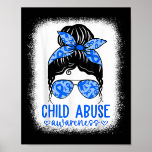 Poster Em abril, Vestimos a Prevenção do Abuso de Criança