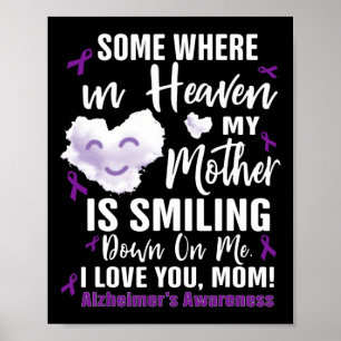 Poster Em algum lugar no céu minha mãe está sorrindo