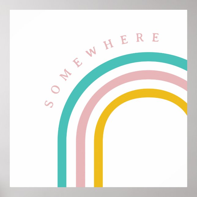 Poster Em algum lugar sobre o arco-íris (Frente)