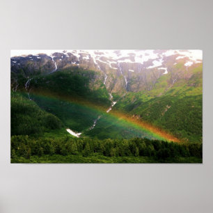 Poster Em algum lugar sobre o arco-íris em Alaska