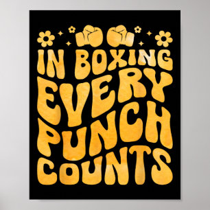 Poster Em Boxing A Cada Almoço Conta Atleta Esportivo Box