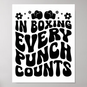 Poster Em Boxing A Cada Almoço Conta Atleta Esportivo Box