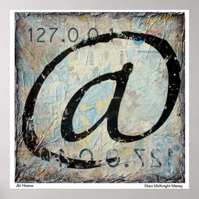 Póster @ - Em Casa - Host Local - Mapa (Frente)