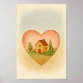 Poster Em casa no seu coração