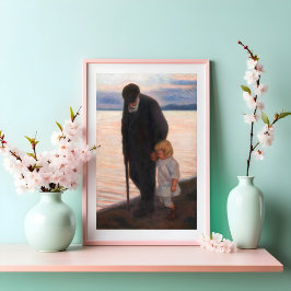 Poster Em direção à noite, Hugo Simberg