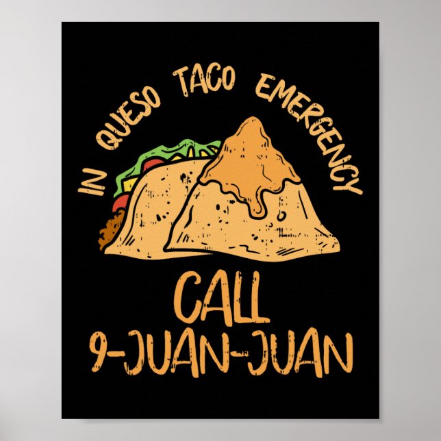 Poster Em Emergência de Queso Cinco De Mayo Chamada de Ta (Frente)