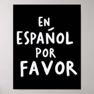 Poster Em Espanhol Por Favor Professor de Espanhol 1