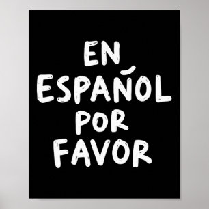 Poster Em Espanhol Por Favor Professor de Espanhol 4