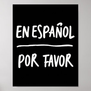Poster Em Espanhol Por Favor Professor de Espanhol 5