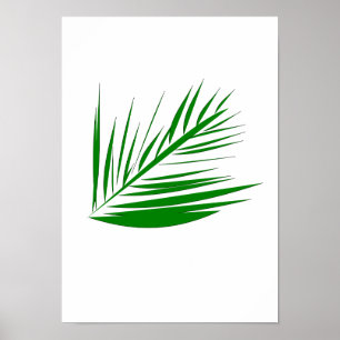 Poster em folha de palmeira