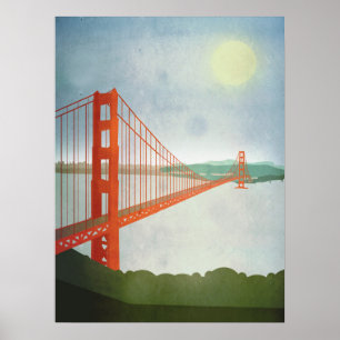Poster Em golden gate bridge