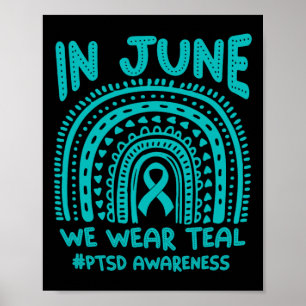 Poster Em junho, Vestimos a consciencialização do Teal #p
