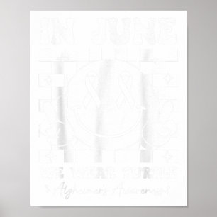 Poster Em junho Vestimos Heróis Roxos Sensibilizando Sm