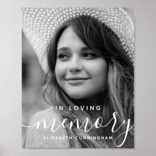 Poster Em Loving Memory Memorial Modern Elegant Foto