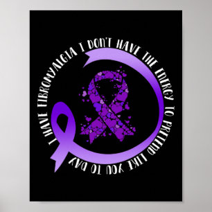 Poster Em maio eu tenho fibromialgia eu não tenho energia
