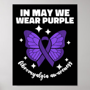 Poster Em Maio, Vestimos Roxo Para Sensibilização Para A