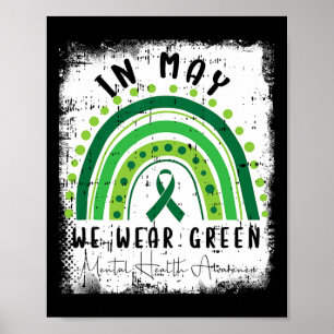 Poster Em maio Vestimos Warri de Consciência da Saúde Men