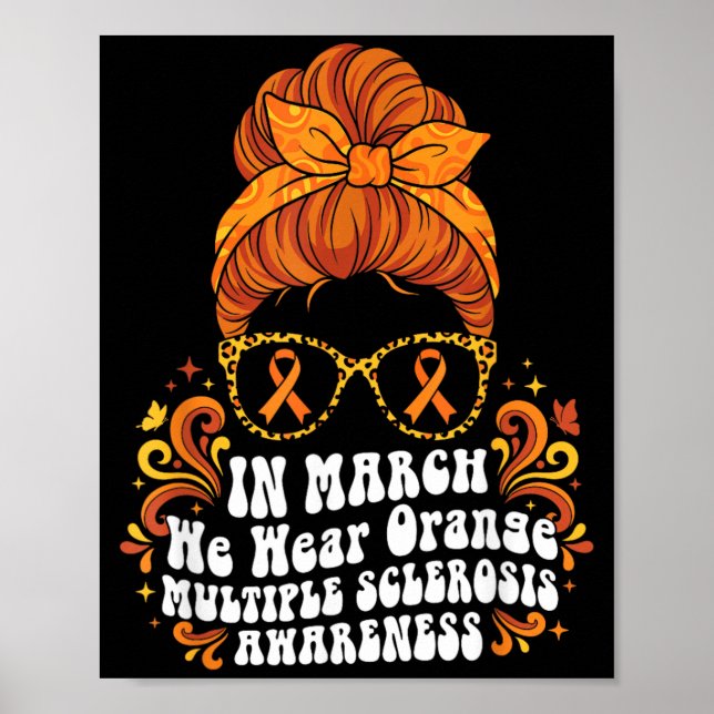 Poster em Março Usamos Laranja ES Esclerose Múltipla (Frente)