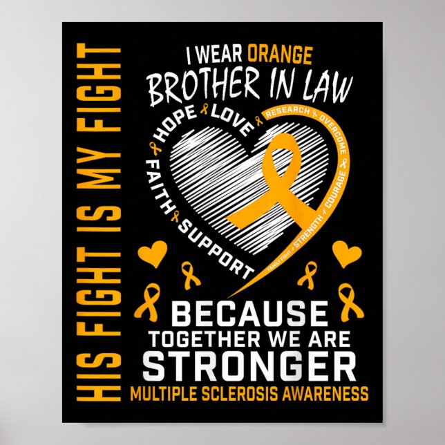 Poster Em Março, Vestimos O Irmão Laranja Na Lei Múltipla (Frente)