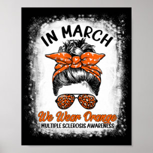 Poster Em Março Vestimos Orange Messy Bun MS Awar