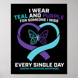 Poster Em Memória Amorosa Borboleta Pai Prevenção de Suic