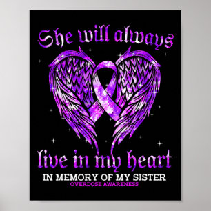 Poster Em Memória Da Minha Irmã Sobre-Dose Angel Wi