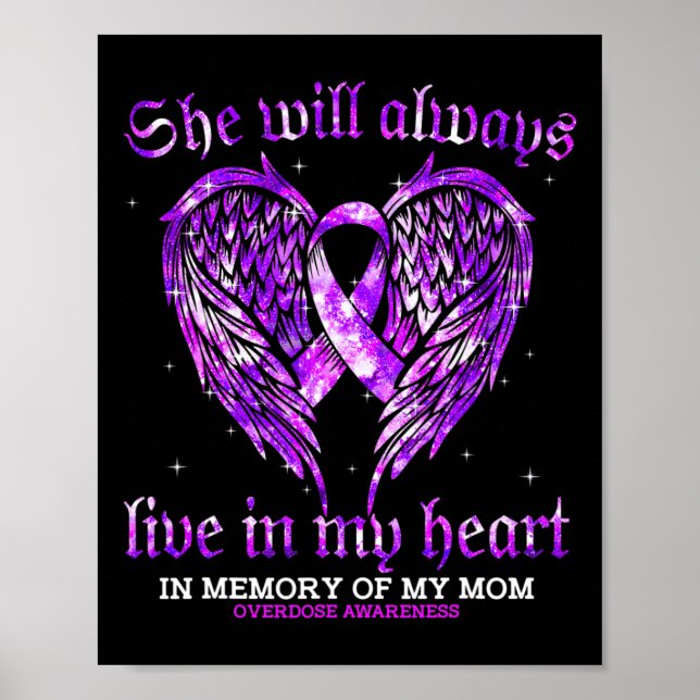 Poster Em Memória Da Minha Mãe Sobre-Dúvida Anjo (Frente)