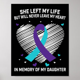 Poster Em Memória Da Querida Filha Conscientização Sobre