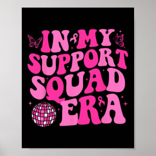 Poster Em Meu Suporte, Cancer De Mama Groovy Era