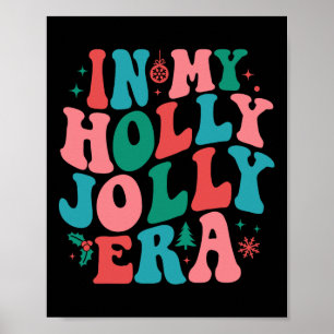 Poster Em Minha Holly Xmas Jolly Para Era Retro Christmas