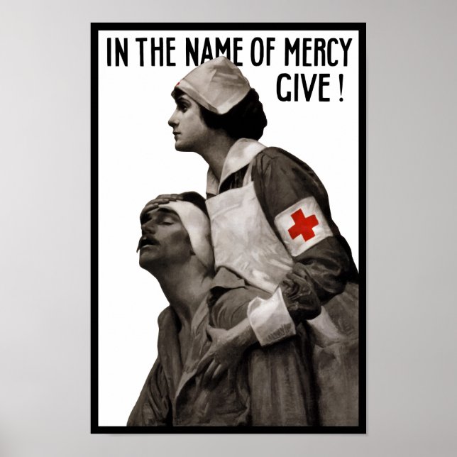 Póster Em Nome Do Compaixão Delivery - WW1 Redcross (Frente)
